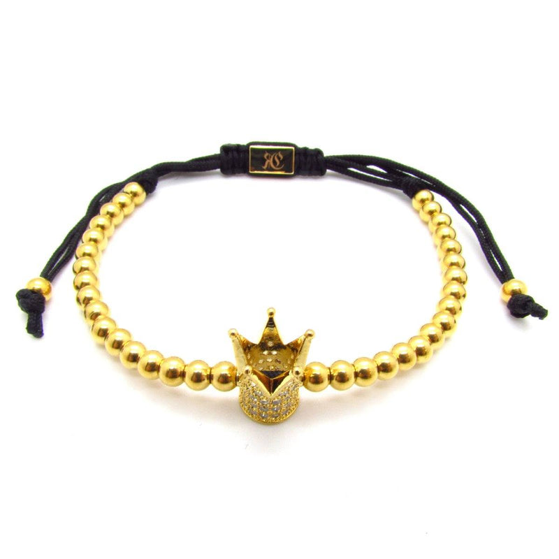 Gold Crown Bracelet 