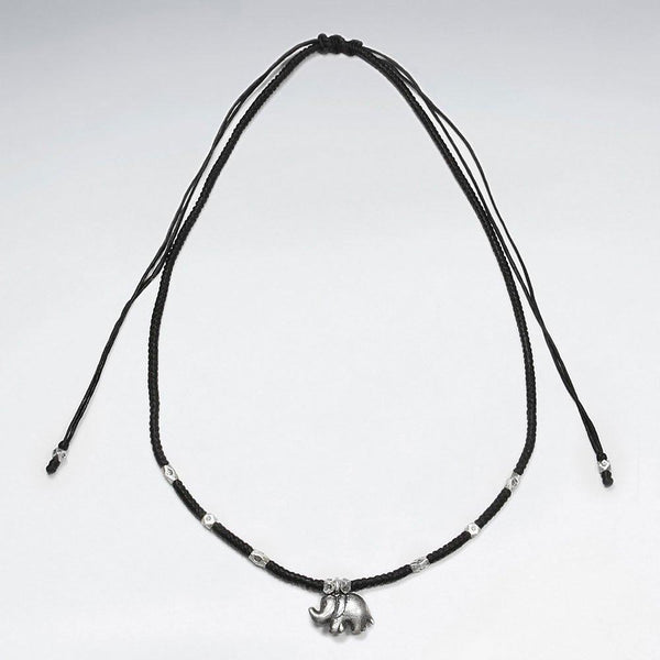 Silver Elephant Necklace Macrame Buy Silver Necklaces for Men Online