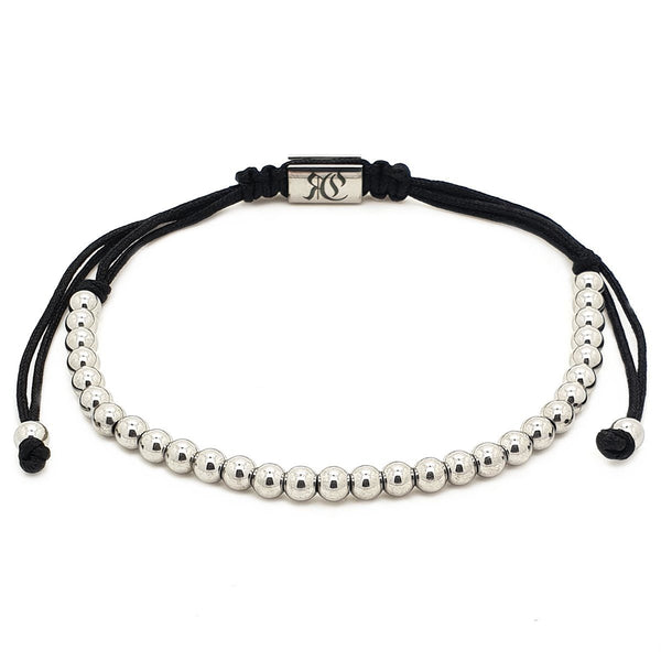 18k white Gold Plated Full Mini Ball Bracelet 