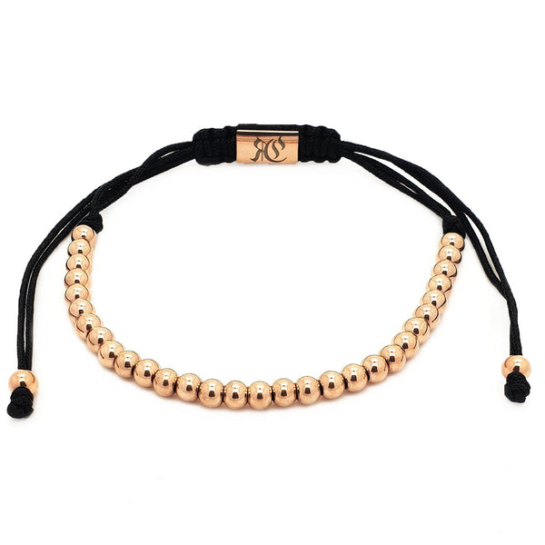 18k Rose Gold Plated Full Mini Ball Bracelet 