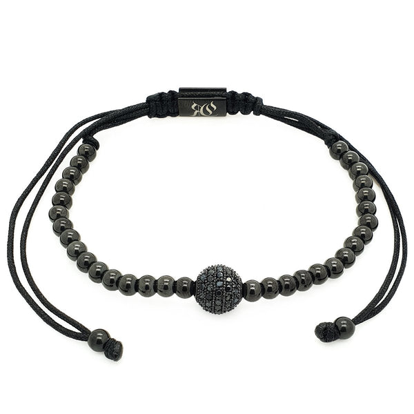 Rhodium Ball Bracelet 