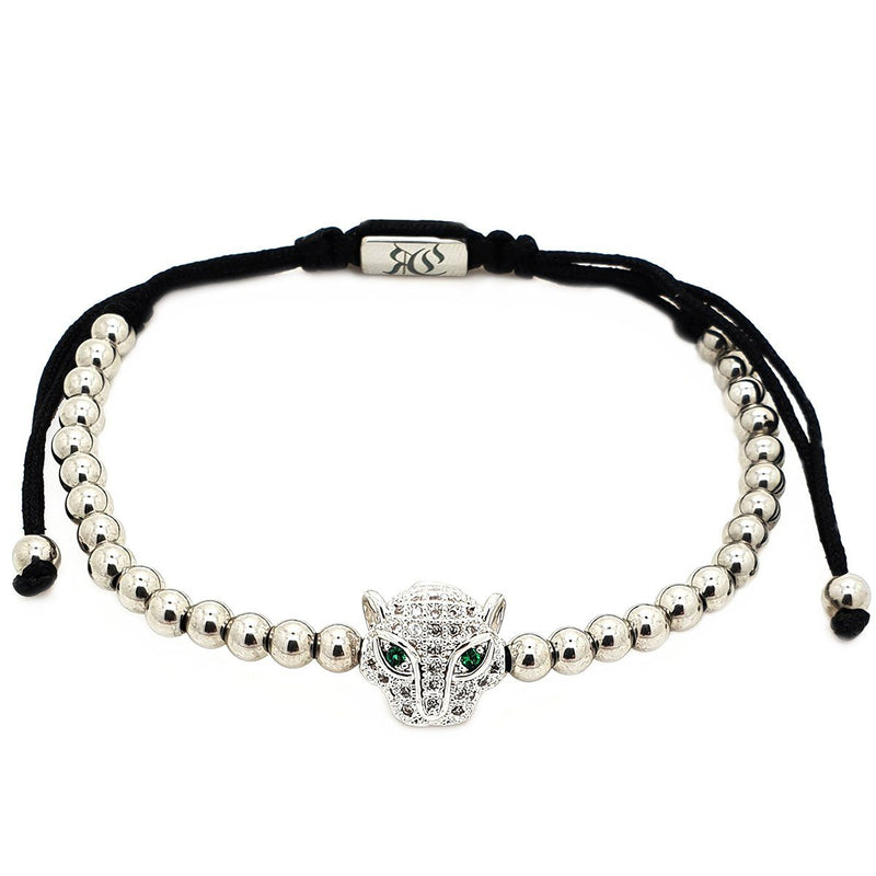 Panther White Gold Plated Bracelet 