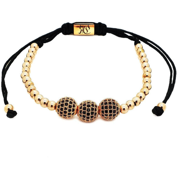 Triple Ball Rose Gold bracelet