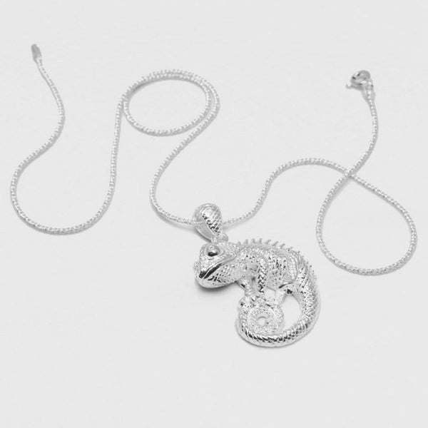 Chameleon Silver Necklace 