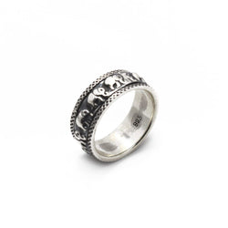 Elephant Spin Silver Ring - Roano Collection 