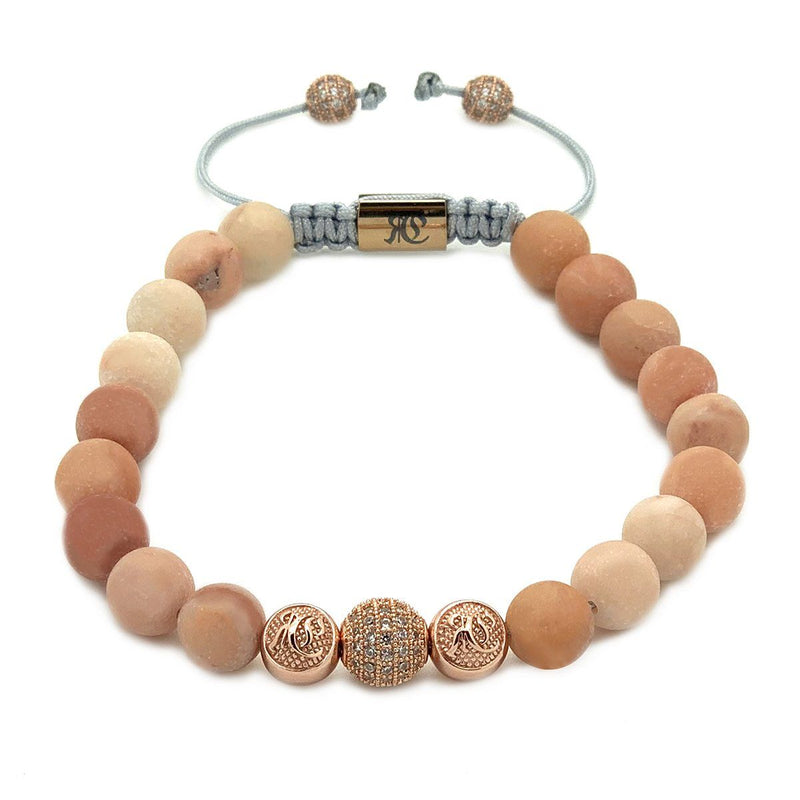 Women's Rose Gold Beaded Bracelet