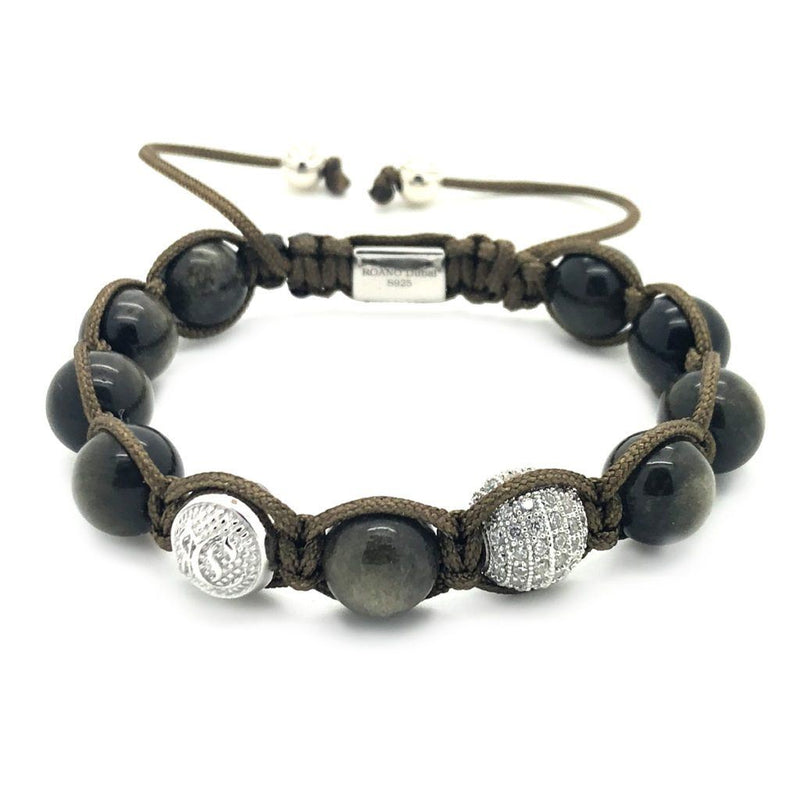 Women Obsidian shamballa