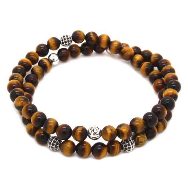 Double layered Tiger Eye bracelet