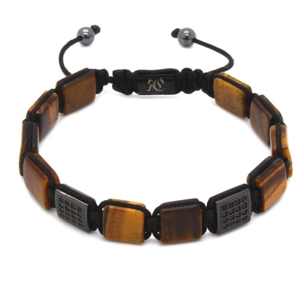 Flatbead tiger eye bracelet