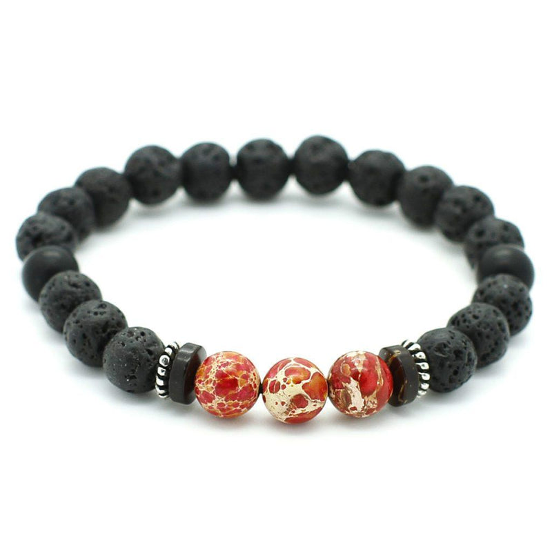 Lava, Red Emperor stone Bracelet 