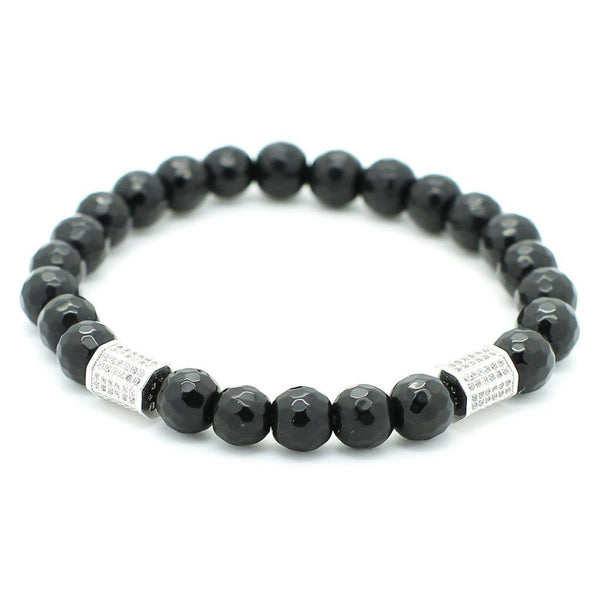 Crystal Octagon Beaded Bracelet 