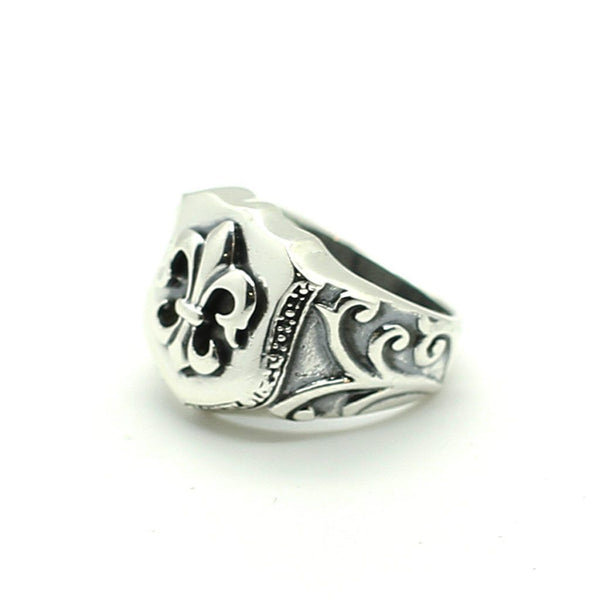 Fleur de Lis Silver Ring - Roano Collection