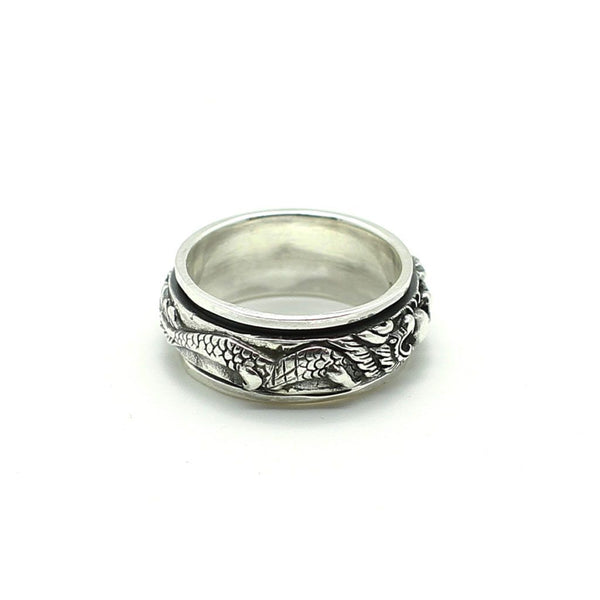 Dragons Spin Silver Ring - Roano Collection 