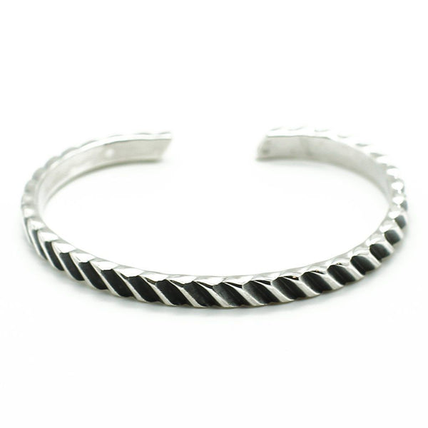 Men Silver Cuff Bracelet - Roano Collection
