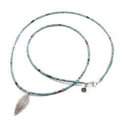Men Feather Necklace - Roano Collection 