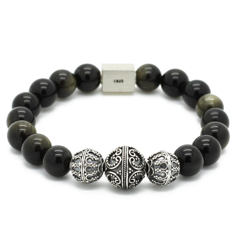 Elite Obsidian men Bracelet - Roano Collection