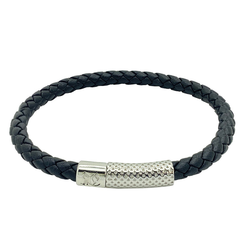 Classic Black Leather Bracelet Leather Bracelet Roano Collection 