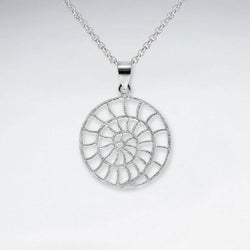 Women Silver Shell Pendant - Roano Collection 