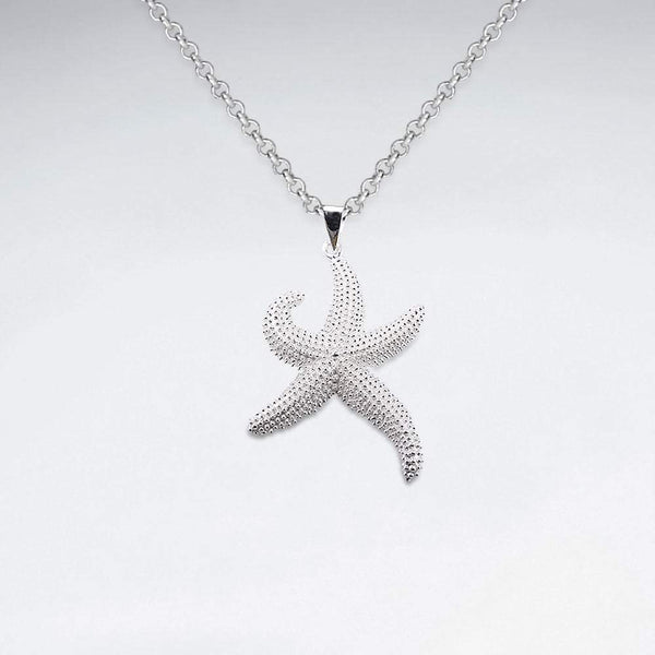 Starfish Silver Pendant