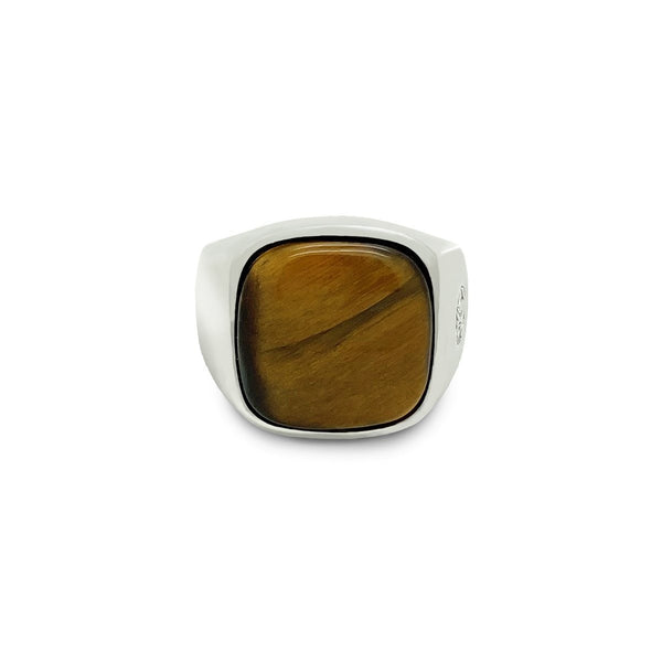 Signet Tiger Eye Rings